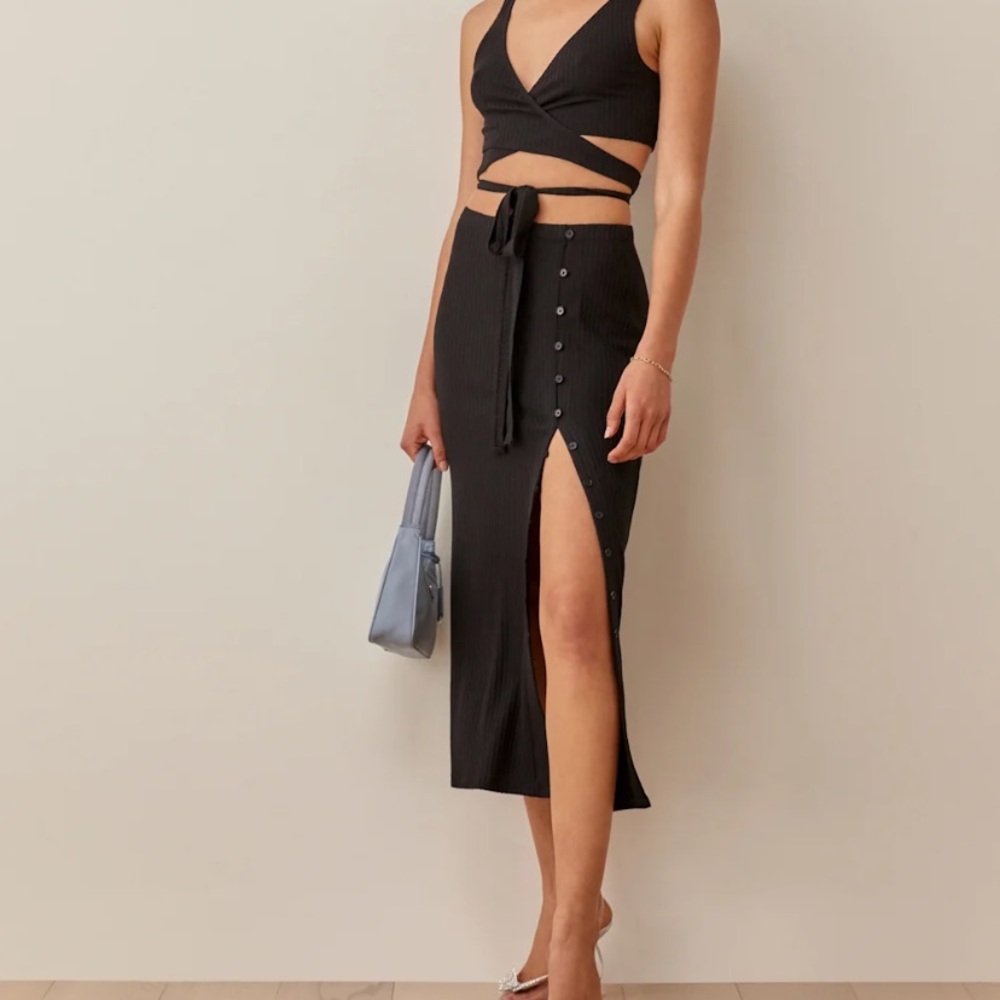 Reformation two-piece dress in clay size small (Jonny two-piece)